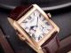 Perfect Replica Cartier Tank White Roman Face Rose Gold Bezel 40mm Watch (2)_th.jpg